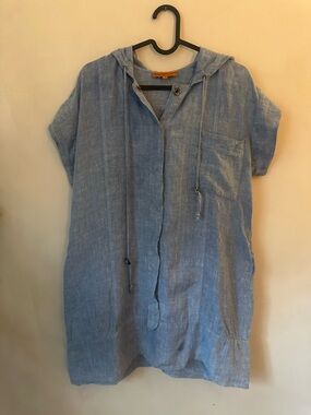 Roberta Freymann Gorgeous Linen Dress Tunic Small *flaw